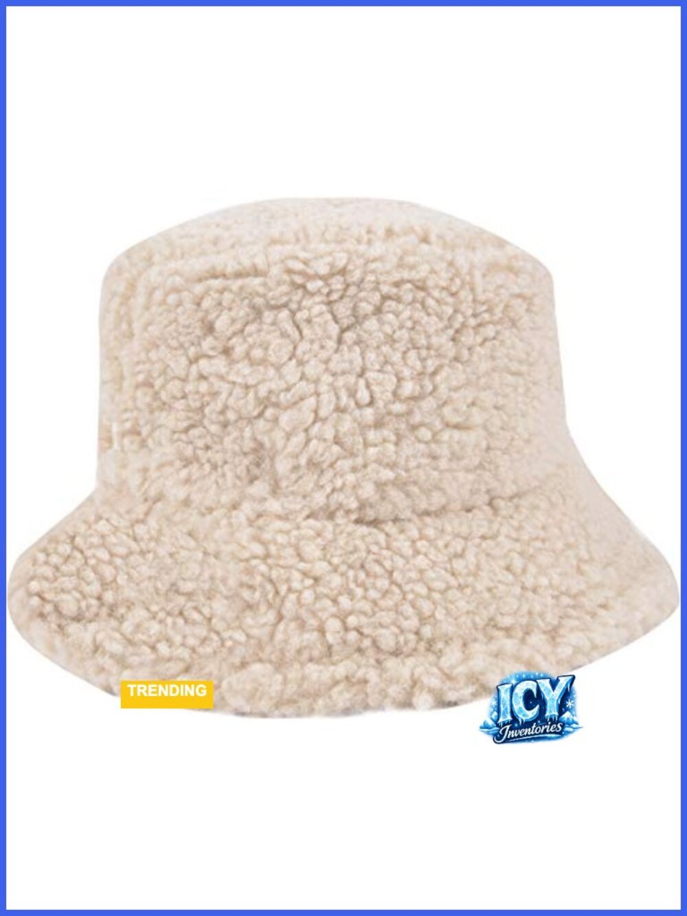 Faux Fur Bucket Hat Fuzzy Sherpa Winter Warm Fisherman Cap